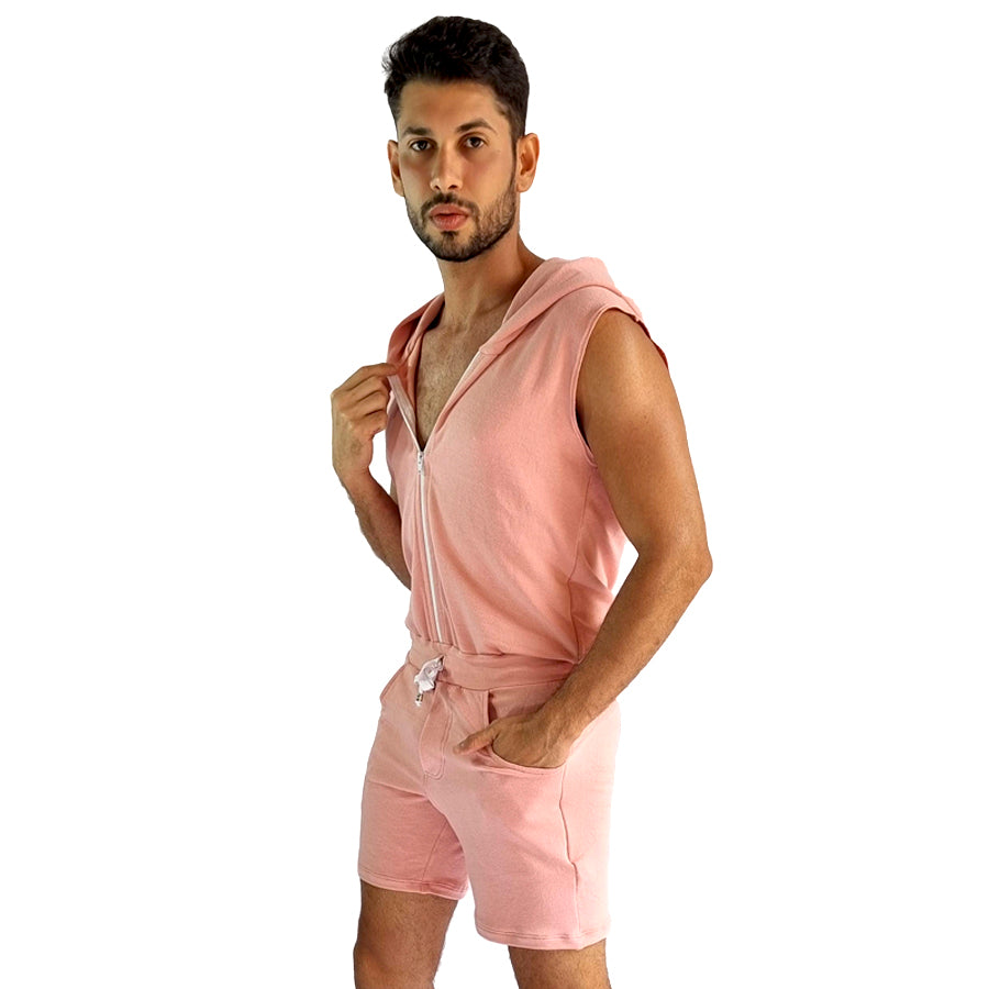 Macaquinho Masculino Modelo Machão com Capuz