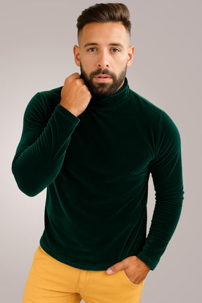 Blusa Masculina Cacharrel em Veludo Verde
