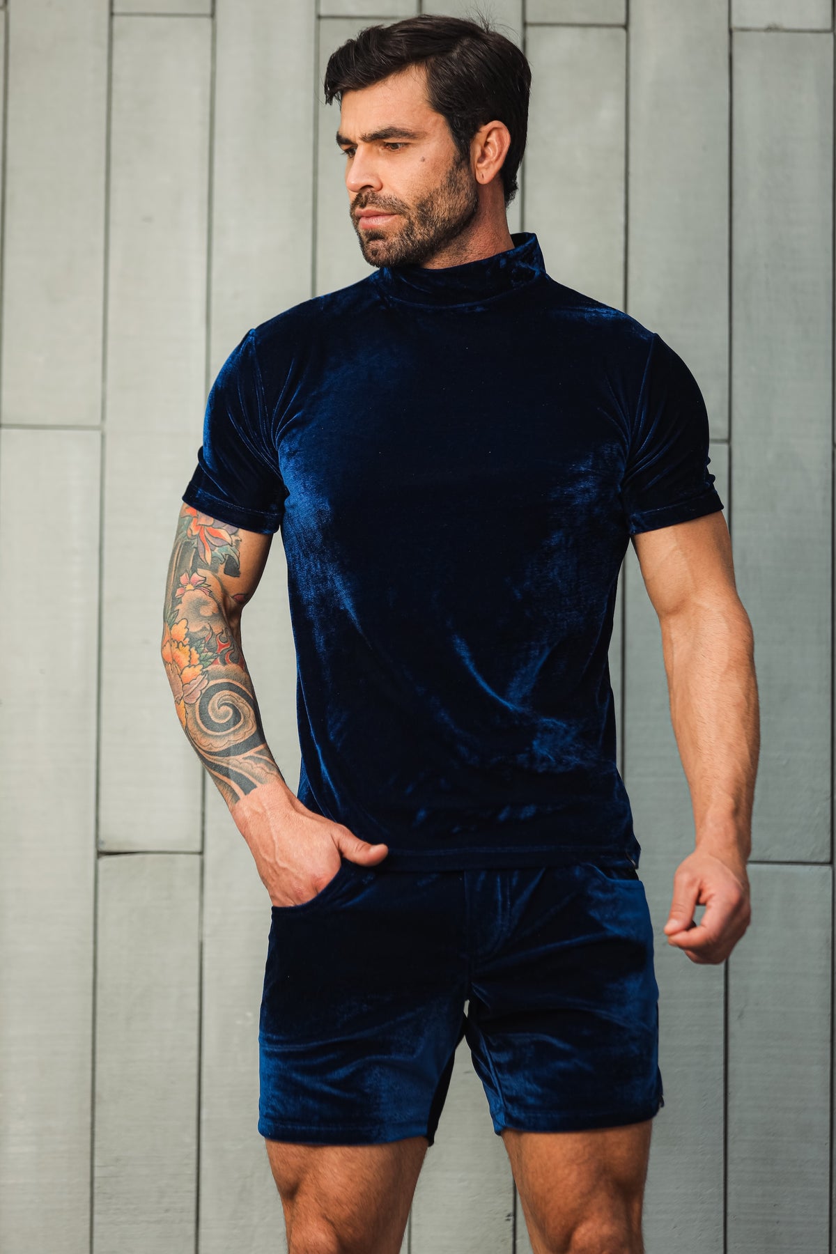 Conjunto Masculino em Veludo