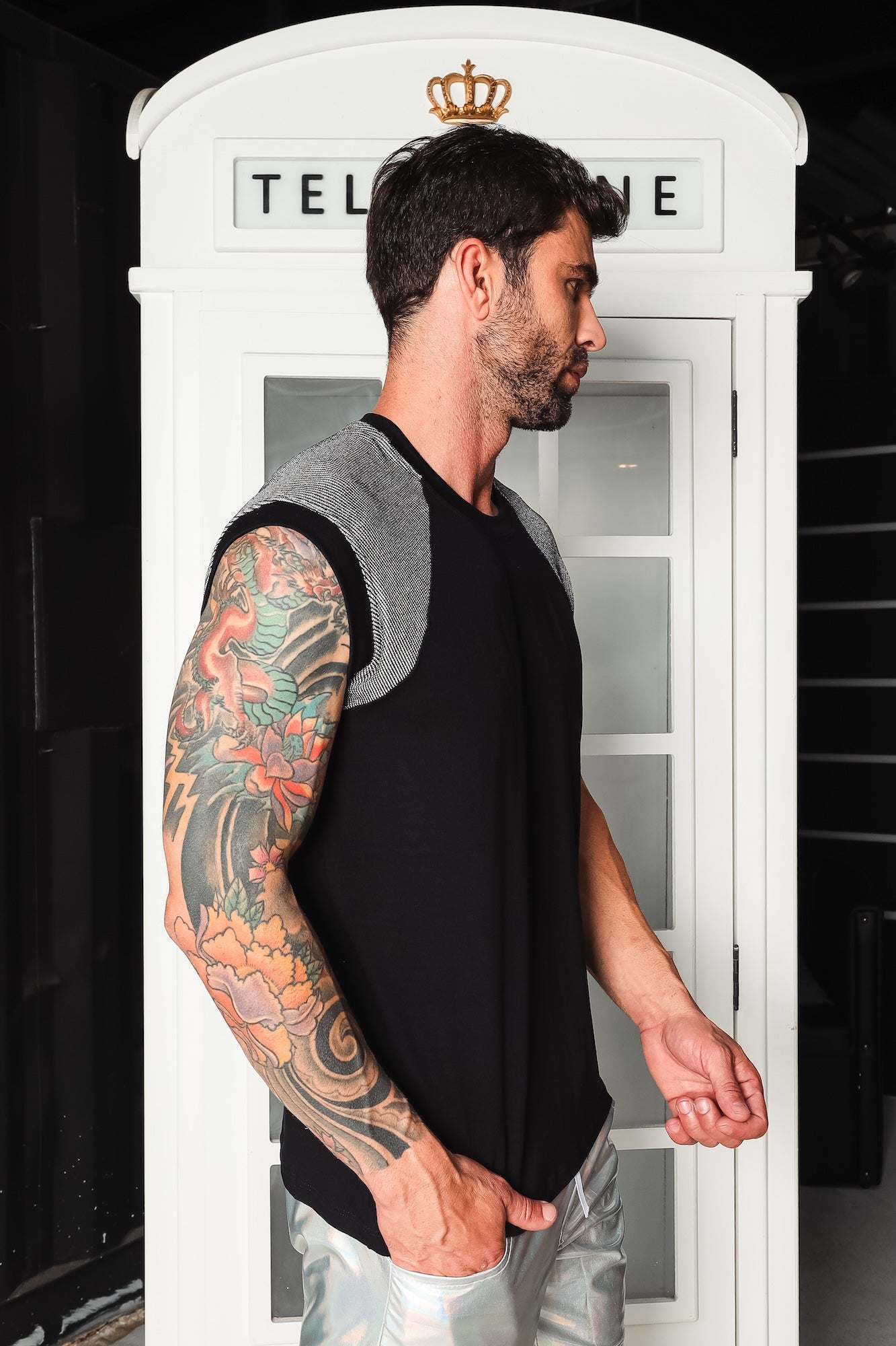 Regata Viscolycra com Detalhe Prateado