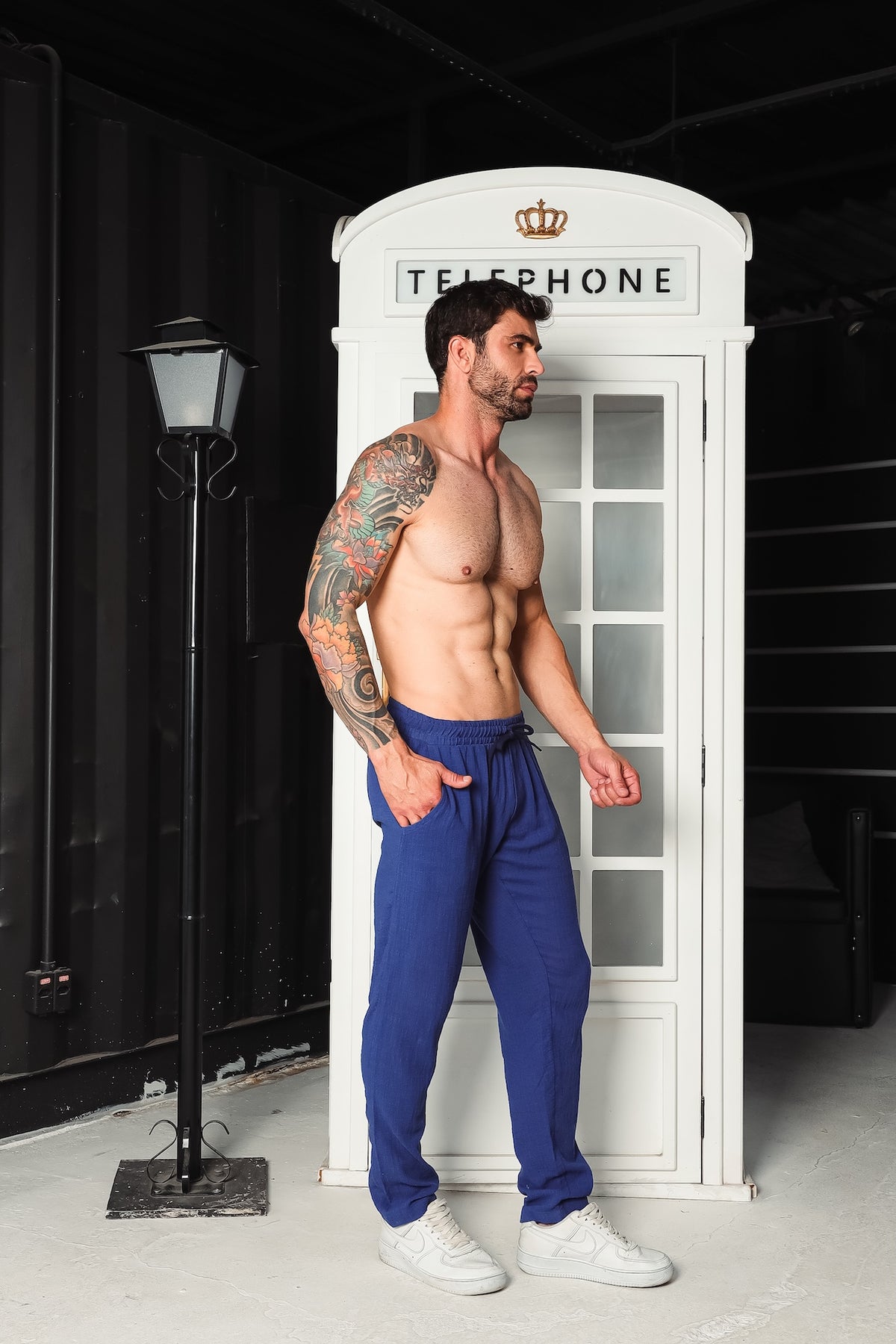 Calça Masculina em Malha Gaze