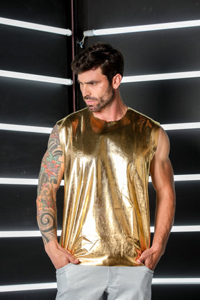 Regata Masculina Machão Metalizada