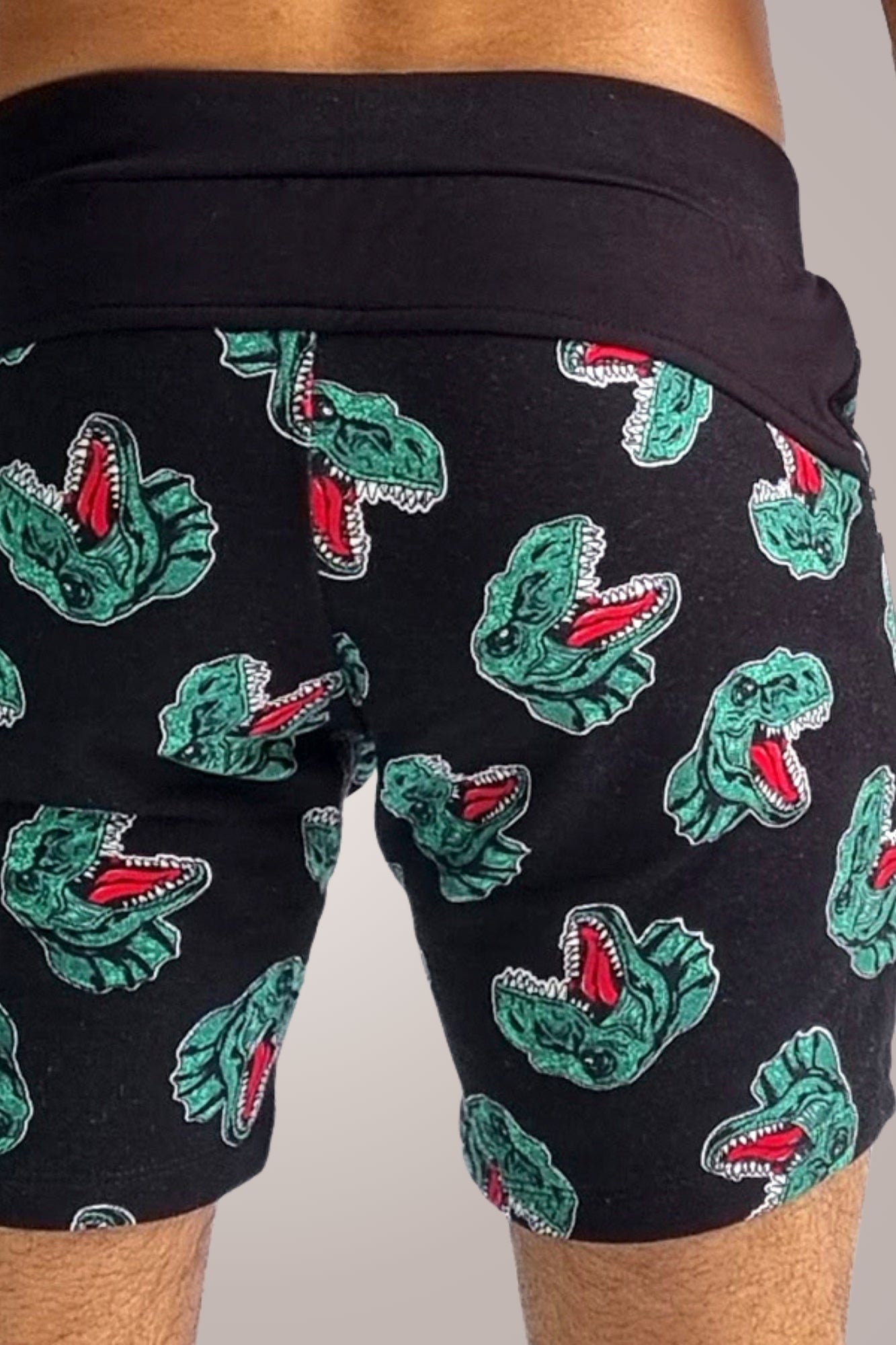 Shorts Masculino de Moletinho Estampado Dinossauros