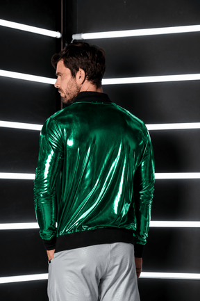 Jaqueta Masculina Bomber Metalizada