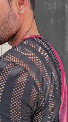 Camiseta Masculina Cirrê com Detalhe Lateral