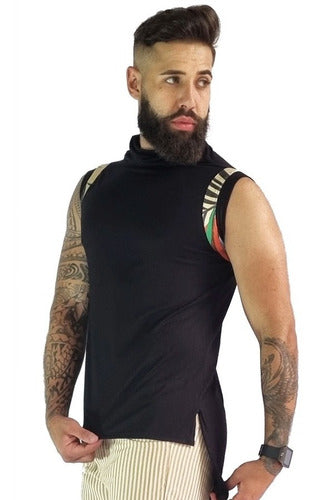 Regata Masculina Long Fit Preto Ateliê João Vieira | JotaVê